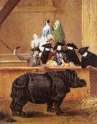 Pietro Longhi The Rhinoceros Sweden oil painting artist